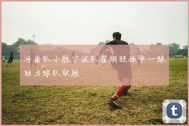 河南队小胜宁波队翟明旺独中一球助力球队取胜